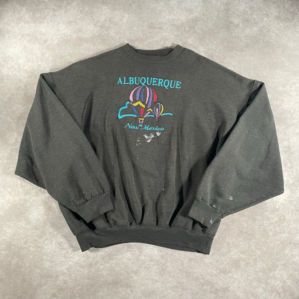 90’s Albuquerque New Mexico Hot Air Balloon Large Sweatshirt